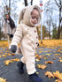 Knitted, wool jumpsuit for children "ZAĶIS" - beige